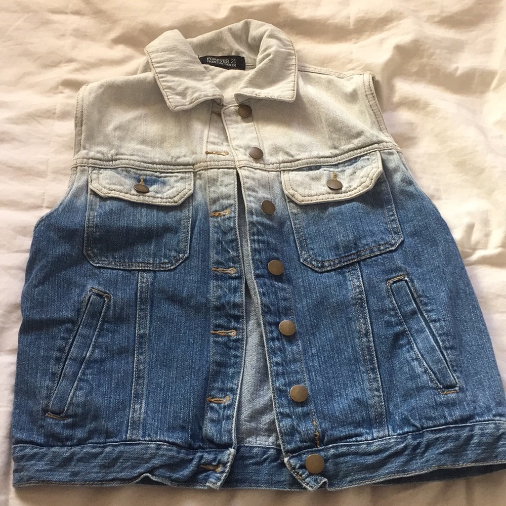 Ombré Denim Vest